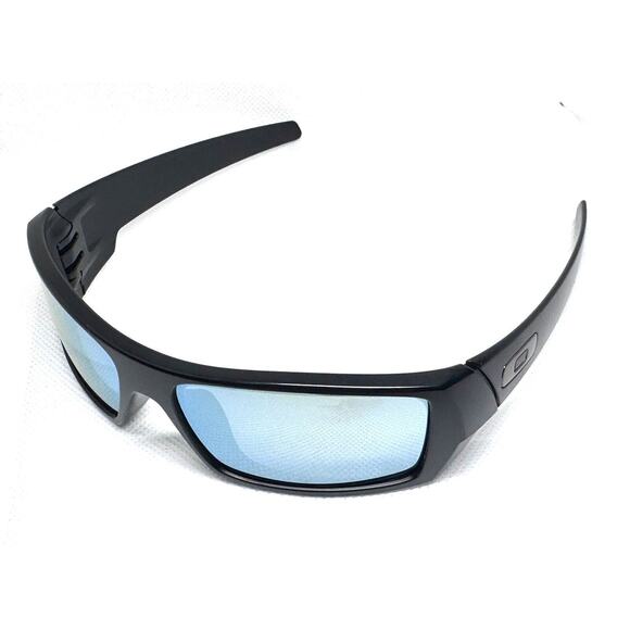 OAKLEY 26-245 GASCAN SPORT WRAP BLACK SUNGLASSES 60-15-127 - Picture 1 of 8